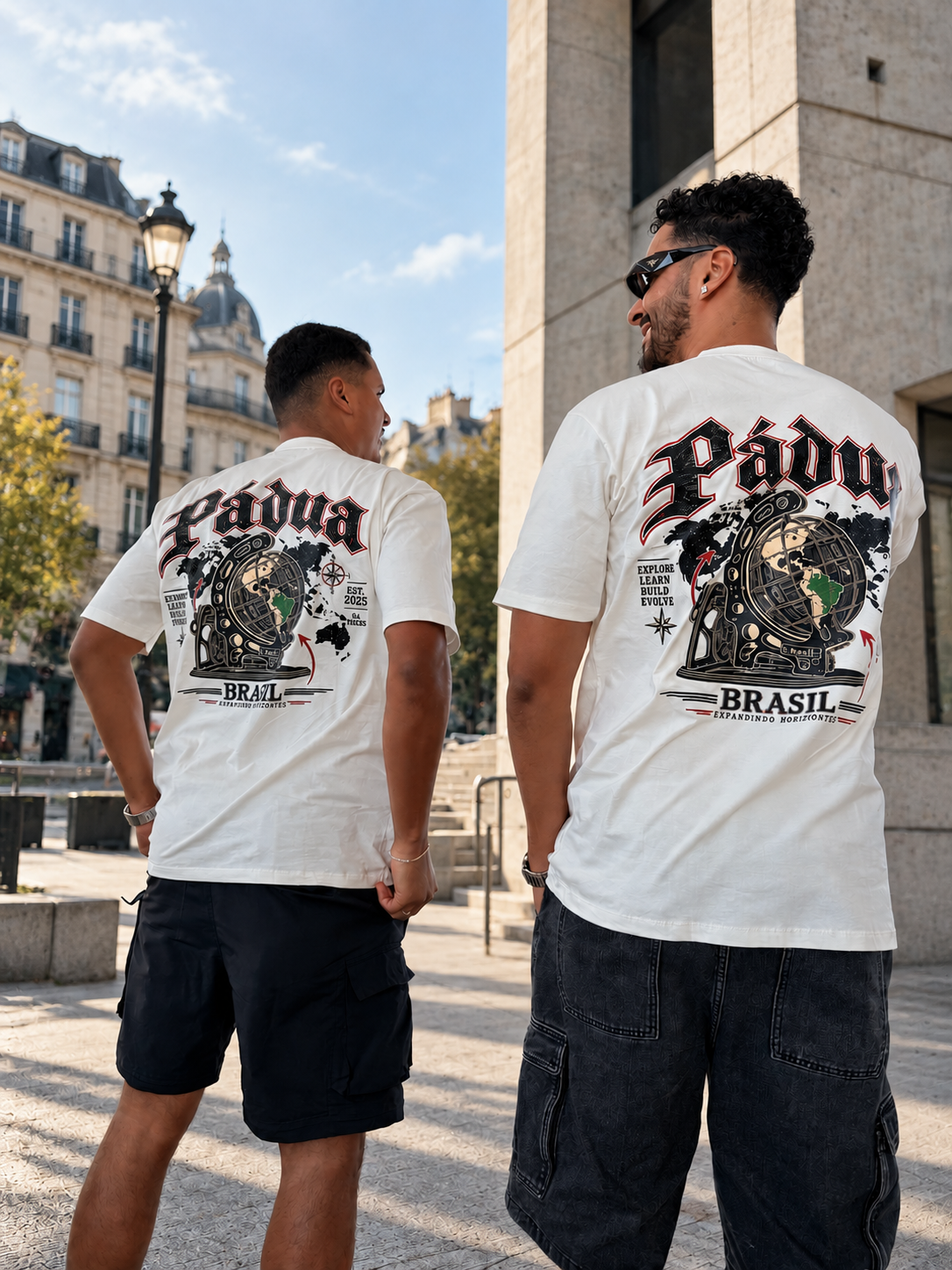 Costas da camiseta Pádua Globe